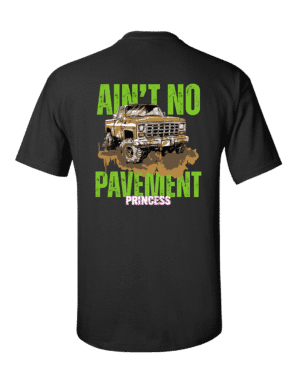 VIM AIN'T NO PAVEMENT PRINCESS T SHIRT - BLACK