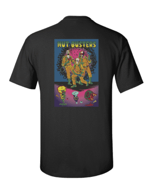 VIM NUT BUSTERS T SHIRT - BLACK