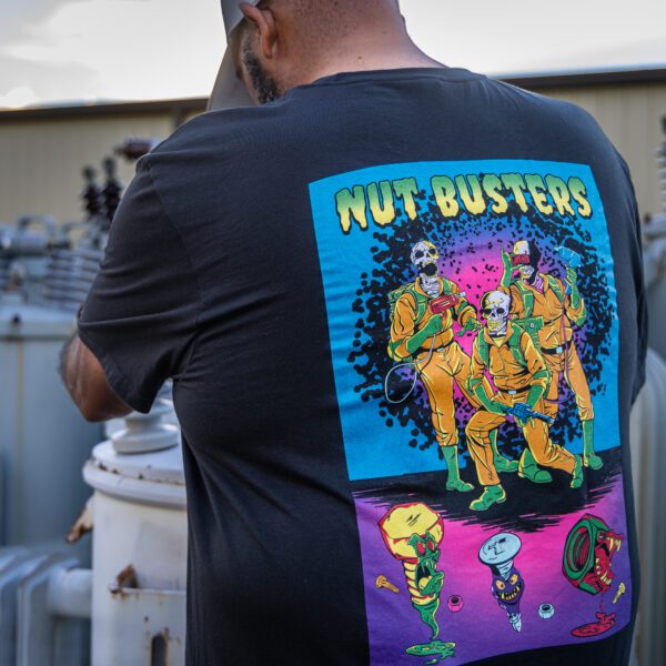 VIM NUT BUSTERS T SHIRT - BLACK
