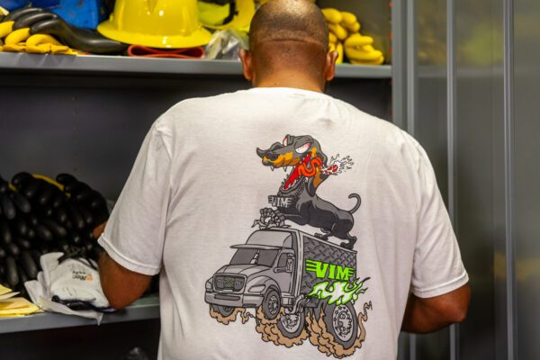 VIM BAD DOG TOOL TRUCK T SHIRT - WHITE