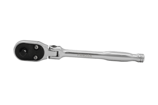1/4'' DR. 6'' OAL. 90T FLEX HEAD RATCHET - USA MADE