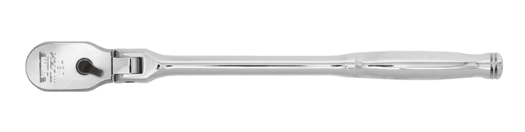 3/8'' DR. 12'' OAL. 90T FLEX HEAD RATCHET - USA MADE