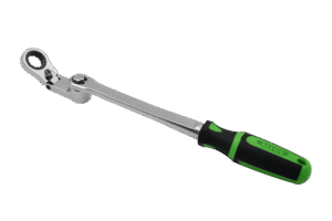 17MM 100T FLEX HEAD 360 SWIVEL RATCHETING WRENCH - WORKS WITH 3/8'' X 17MM SOCKETS