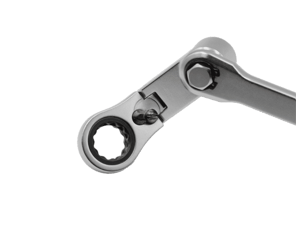17MM 100T FLEX HEAD 360 SWIVEL RATCHETING WRENCH - WORKS WITH 3/8'' X 17MM SOCKETS