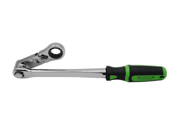 17MM 100T FLEX HEAD 360 SWIVEL RATCHETING WRENCH - WORKS WITH 3/8'' X 17MM SOCKETS