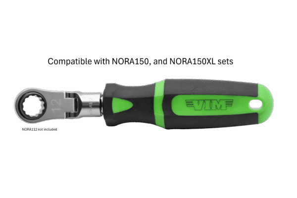 5'' OAL STUBBY HANDLE FOR NORA RATCHETING HEADS - 3/8'' DR.